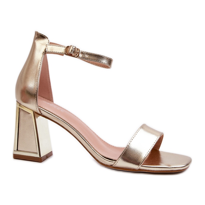 Sandalias de tacón Pholia doradas dorado