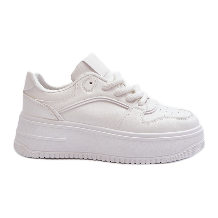 Zapatillas Mujer Plataforma Piel Ecológica Blanco Vhisper Zapatillas Mujer Plataforma Piel Ecológica Blanco Vhisper