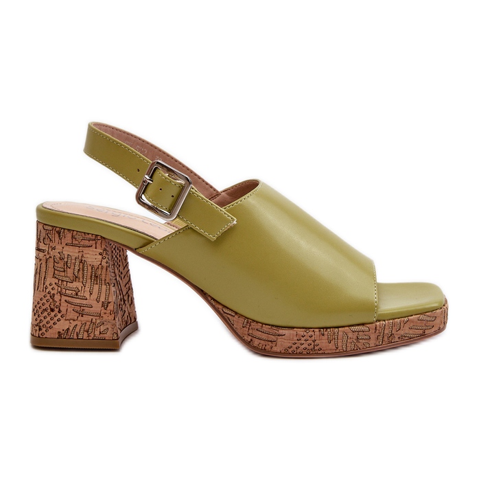 Sandalias Mujer Piel Ecológica Con Tacón Alto Sergio Leone SK572 Pistacho verde Sandalias Mujer Piel Ecológica Con Tacón Alto Sergio Leone SK572 Pistacho verde