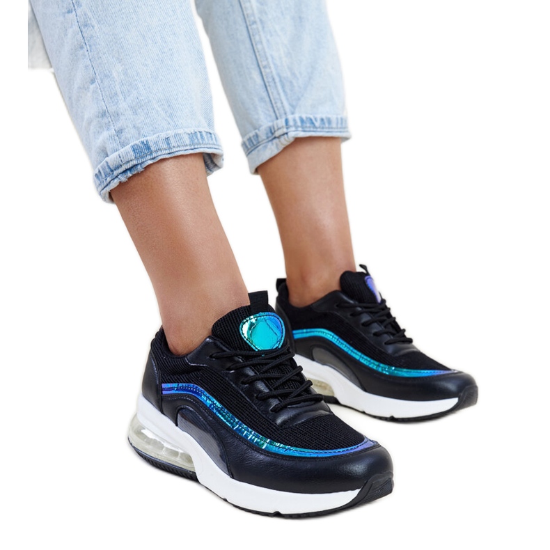 Zapatillas negras con holograma Jelek. negro
