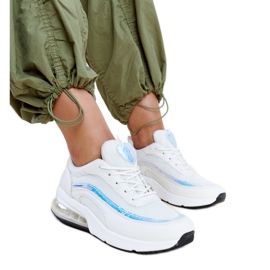 Zapatillas blancas con holograma Jelek. blanco