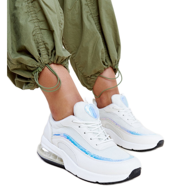 Zapatillas blancas con holograma Jelek. blanco