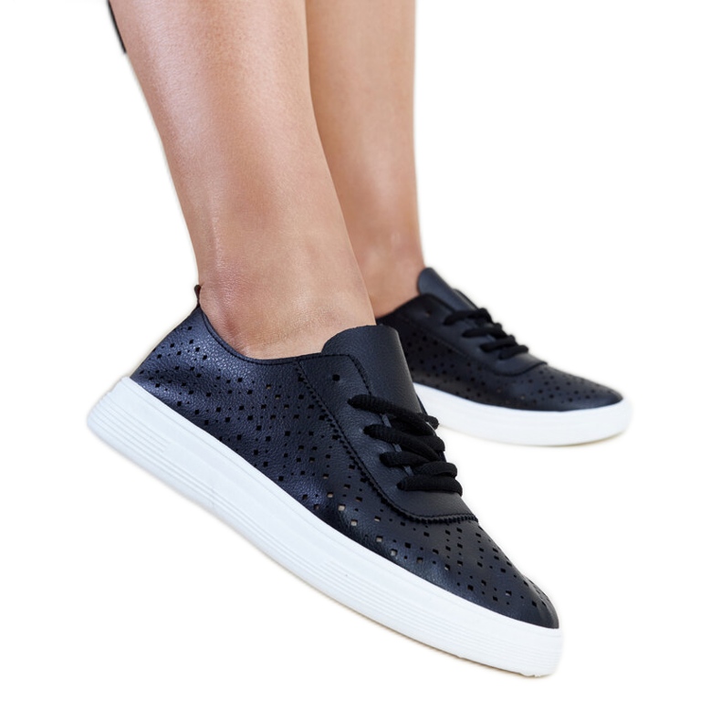 Deportivas Manoek caladas negras negro