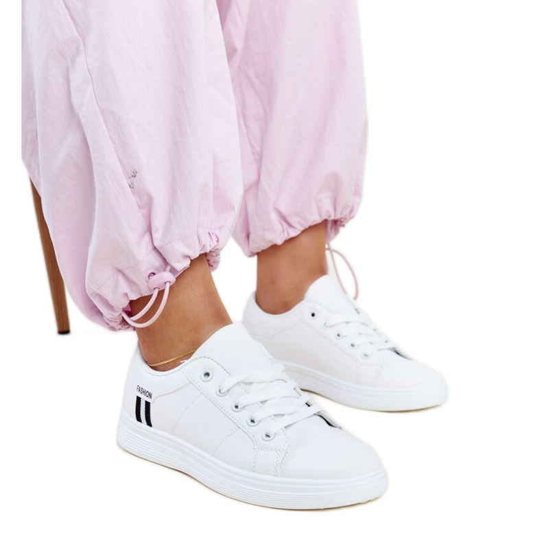 Zapatillas blancas de ecopiel de Devona blanco