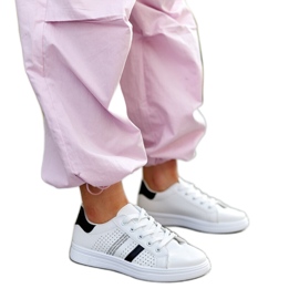 Zapatillas blancas y negras de ecopiel de Berdine blanco
