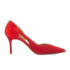 Marco Shoes Tacones de martini rojo