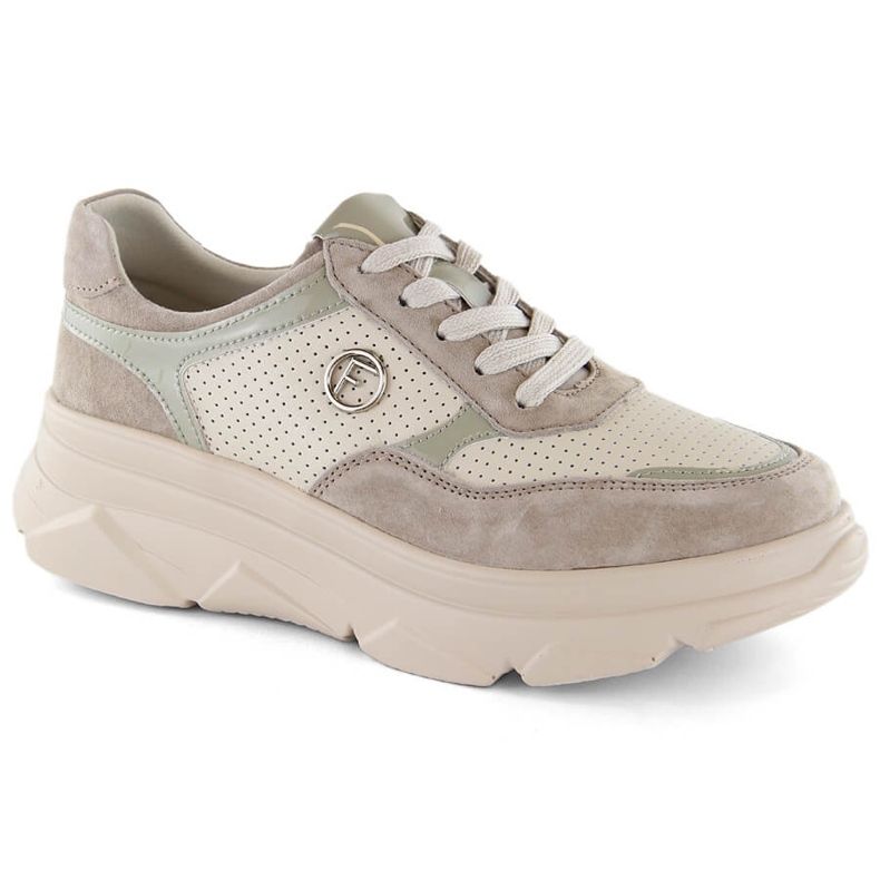 Deportivas mujer piel beige Filippo DP6108/24 BE