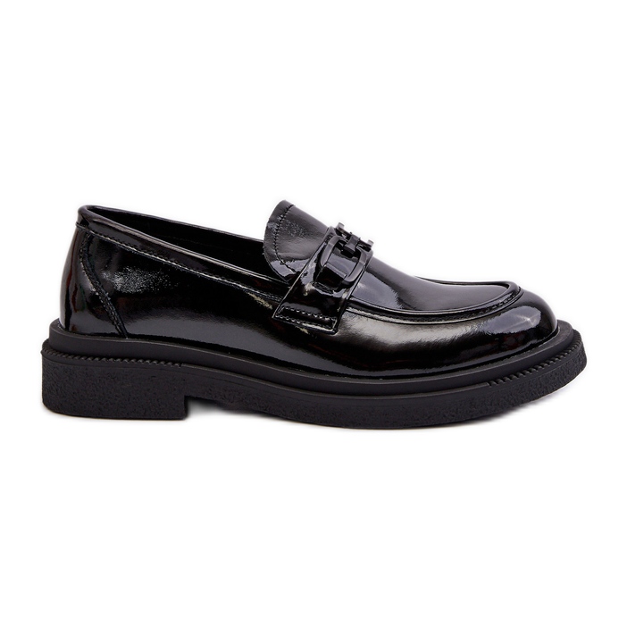 Mocasines Mujer Charol Negro Keelana