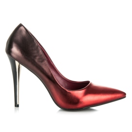 Vinceza Tacones ombre burdeos rojo Vinceza Tacones ombre burdeos rojo