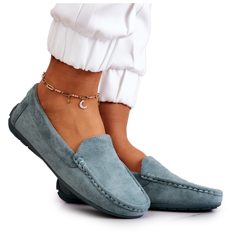 Evento Mocasines Mujer Ante Menta Morreno verde