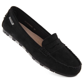 Mocasines mujer ante negro Potocki 09300