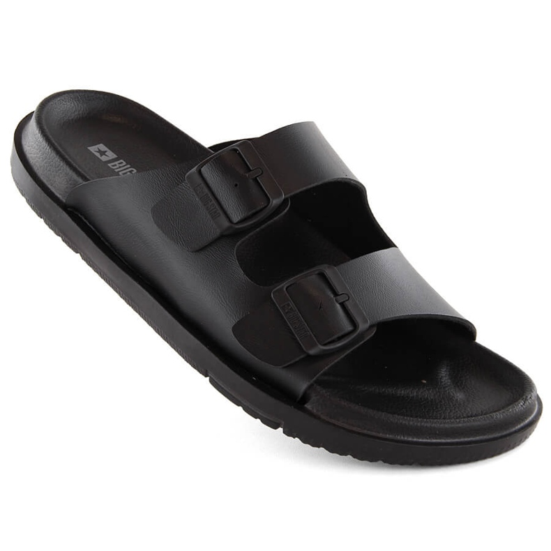 Chanclas de espuma para mujer con hebillas, negro Big Star NN274A750