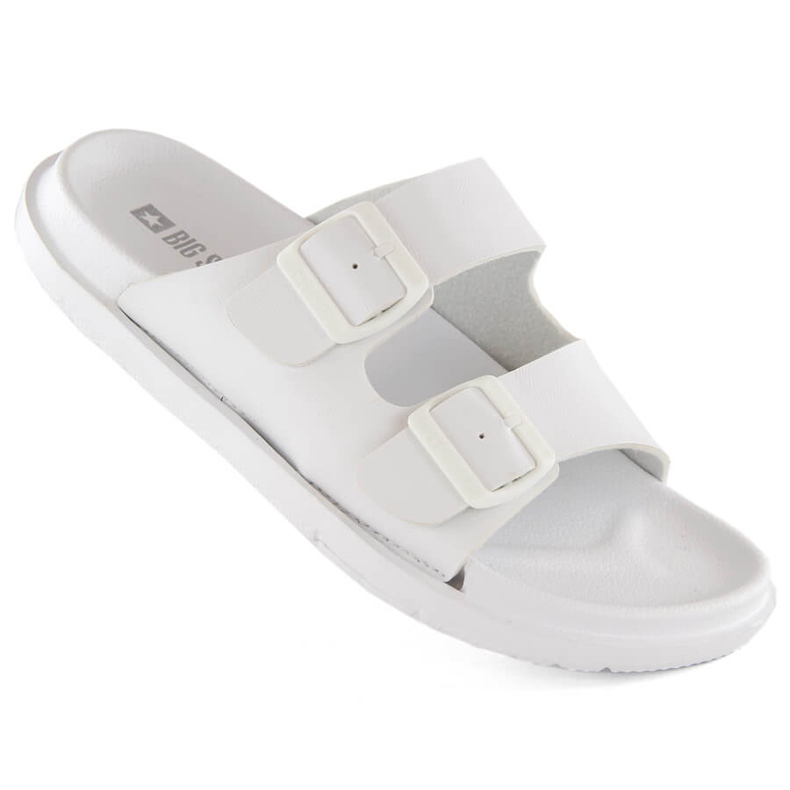 Chanclas de espuma para mujer con hebillas, blanco Big Star NN274A751 Chanclas de espuma para mujer con hebillas, blanco Big Star NN274A751
