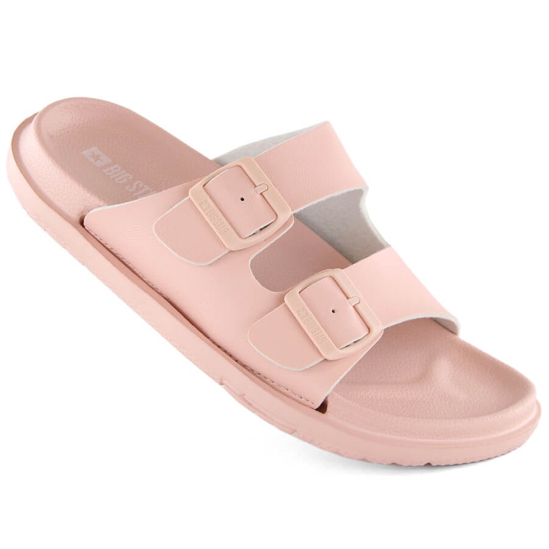 Chanclas de mujer foam con hebillas nude Big Star NN274A753 rosado