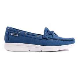 Goodin Cómodos mocasines de mujer azules.