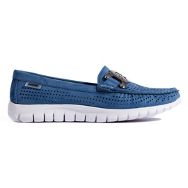 Goodin Mocasines mujer calados azules