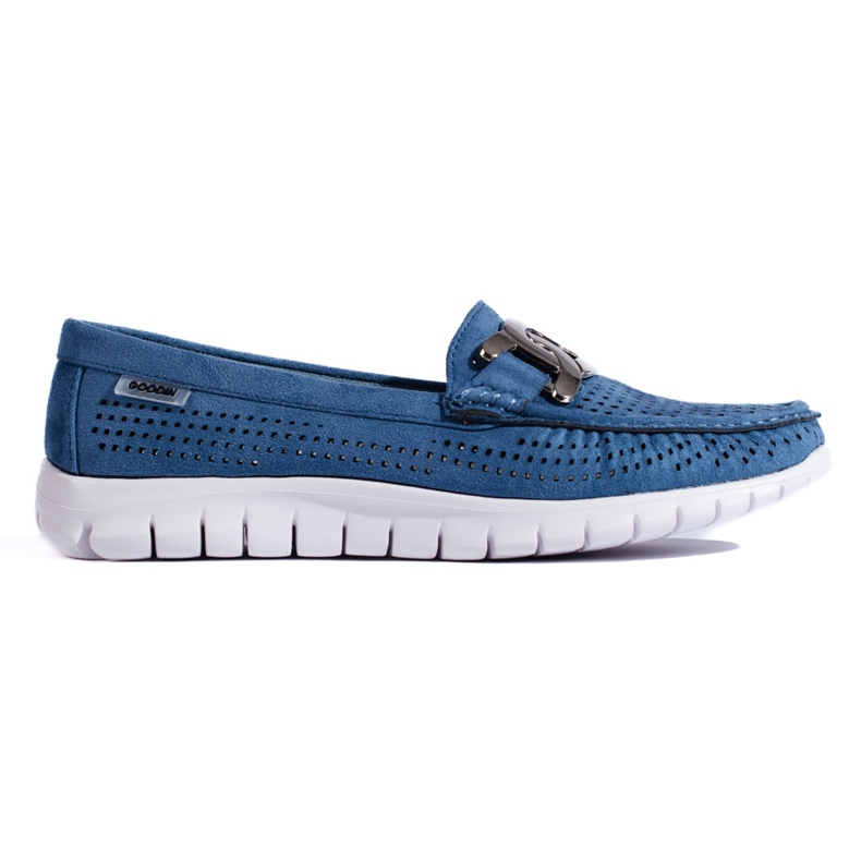 Goodin Mocasines mujer calados azules