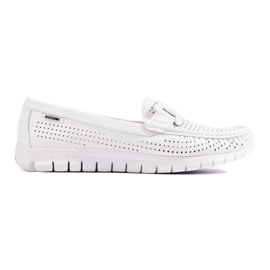 Goodin Mocasines de mujer calados blancos Goodin Mocasines de mujer calados blancos