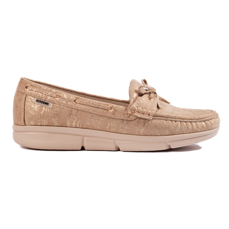 Goodin Cómodos mocasines mujer beige Goodin Cómodos mocasines mujer beige