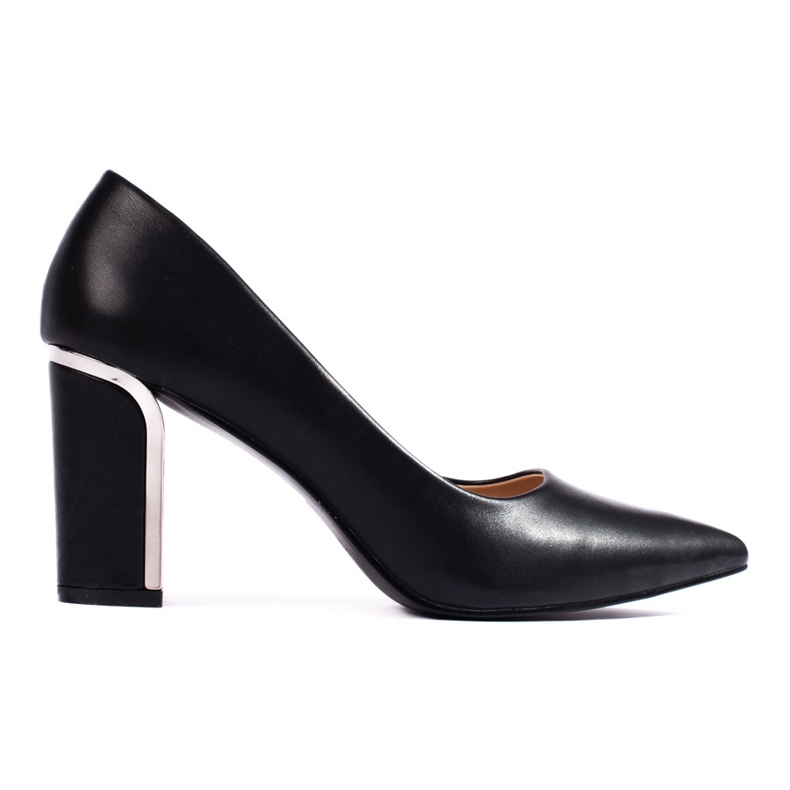 Zapatos de salón de mujer negros de tacón