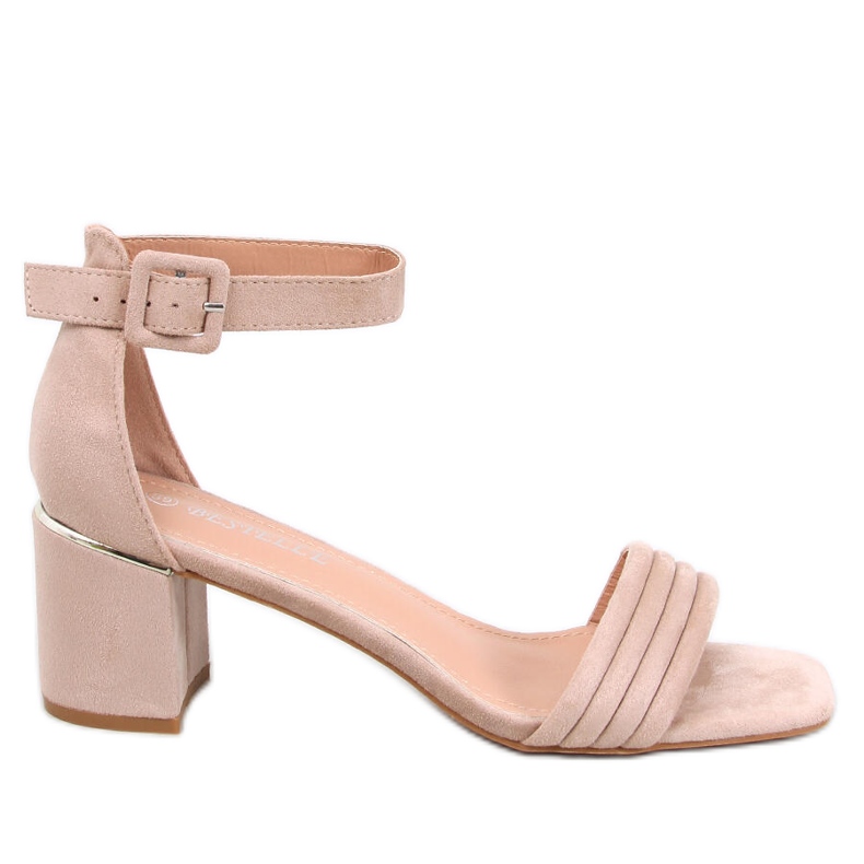 Sandalias tacón mujer Rondeu Caqui beige Sandalias tacón mujer Rondeu Caqui beige