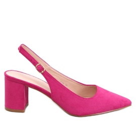 Salón Soheil Fucsia tacón abierto rosado