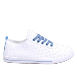 Deportivas caladas de mujer Costier Azul Claro blanco Deportivas caladas de mujer Costier Azul Claro blanco