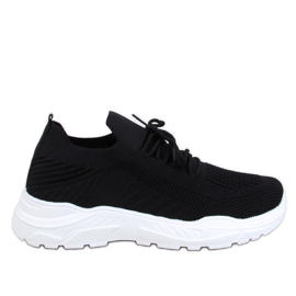 Deportivas calcetín Jaussa NEGRO/BLANCO