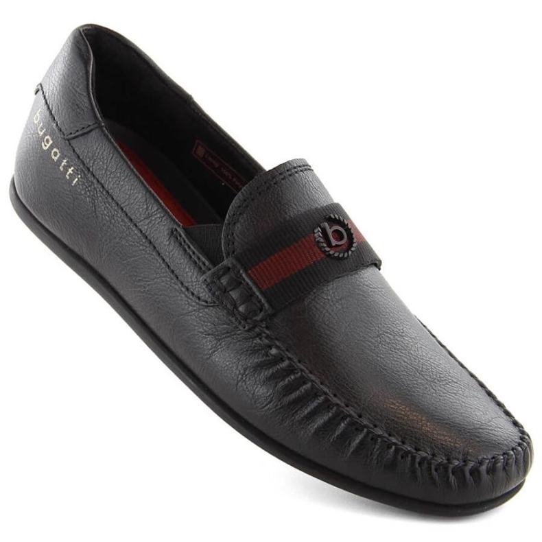 Zapatos cómodos de piel Bugatti M INT2000 negro