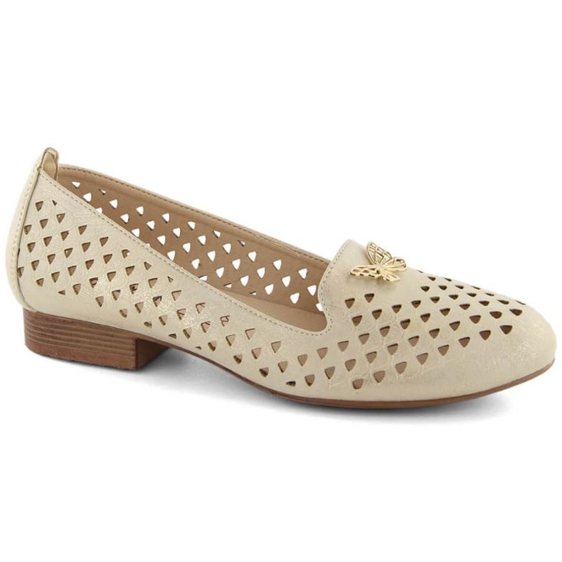 M.Daszyński W SAN35 zapatos calados dorados