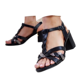 Sandalias de tacón negras de Blaga negro Sandalias de tacón negras de Blaga negro