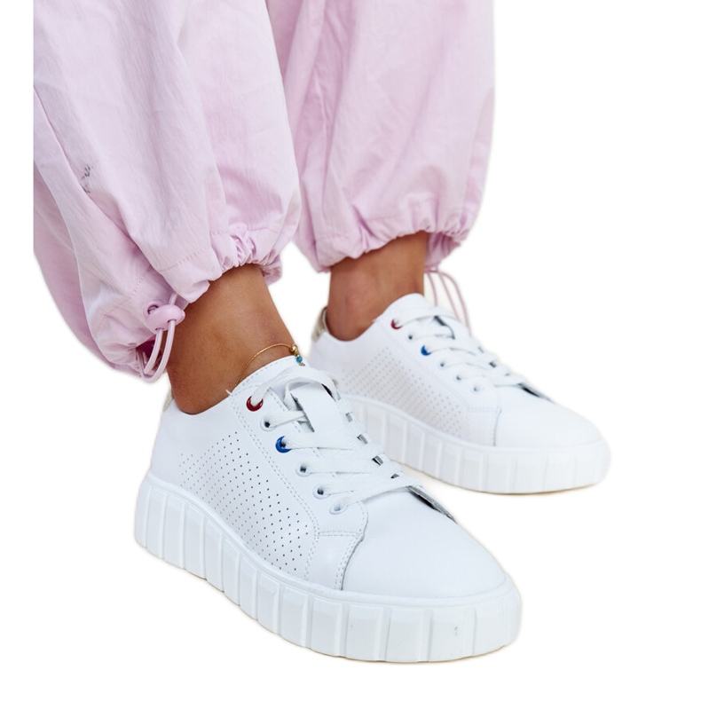Zapatillas Zvonka de piel blanca. blanco Zapatillas Zvonka de piel blanca. blanco