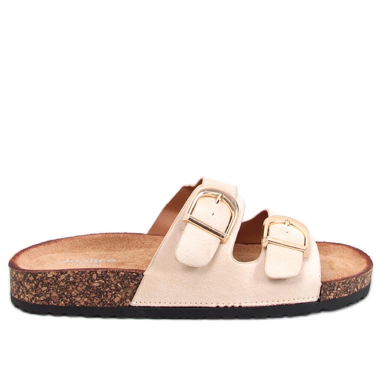 Scholki Byrd Pantuflas de corcho beige