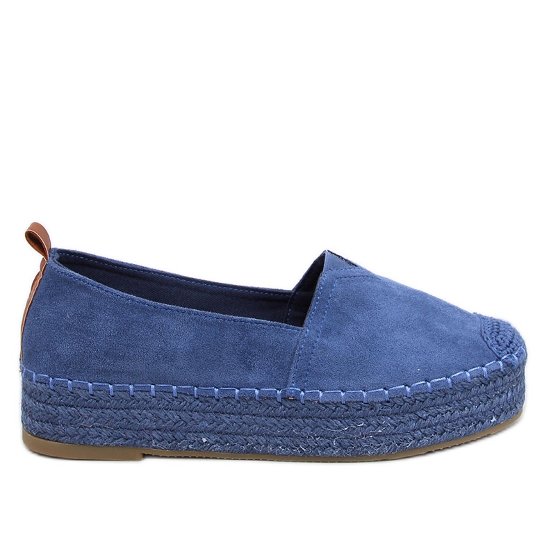 Poulain Alpargatas azules con suela gruesa.