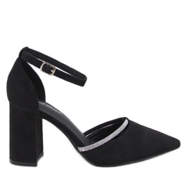 Zapatos de tacón alto con tiras Ayari Black negro