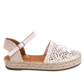 Premat Sandalias alpargatas caladas beige