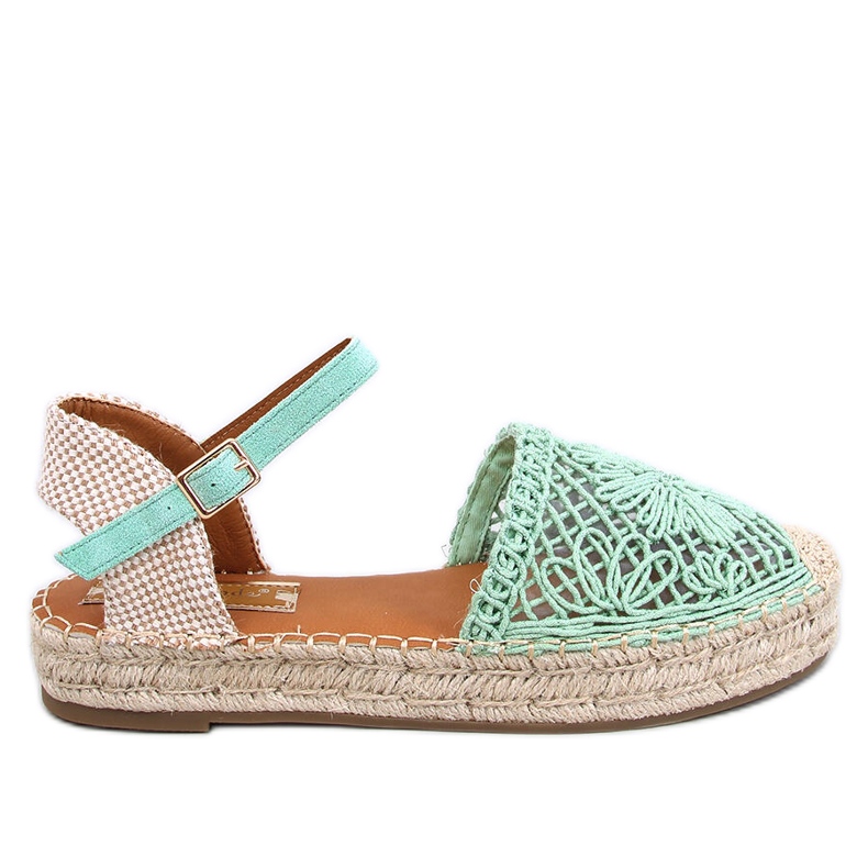Premat Sandalias alpargatas caladas verdes