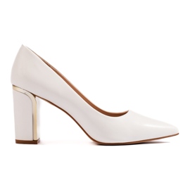 Zapatos de tacón de mujer blancos Zapatos de tacón de mujer blancos