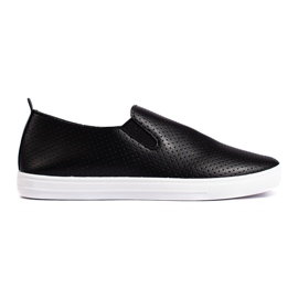 Zapatillas slip-on caladas, negro