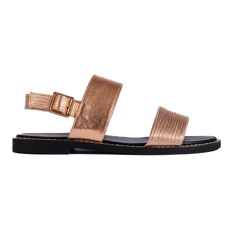 Sandalias planas mujer doradas dorado