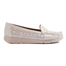 Mocasines de mujer calados blancos