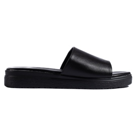 Pantuflas negras de señora negro