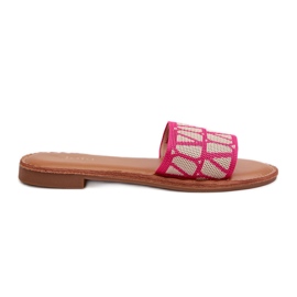 Chanclas Planas Mujer Fucsia Traivea rosado