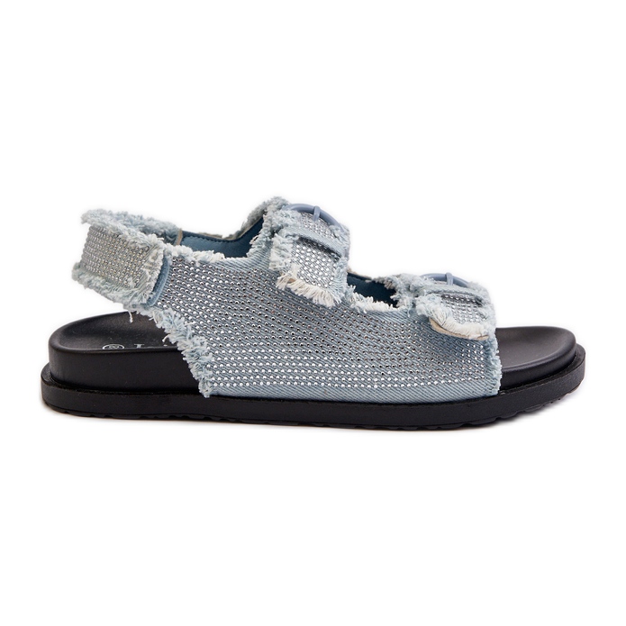 Sandalias Vaqueras Decoradas Mujer Azul Irmale