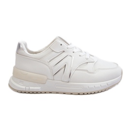 Zapatillas Deportivas de Mujer Confeccionadas en Piel Ecológica Vinelli Blancas blanco