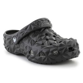Chanclas Crocs Classic Geométrico Clog K 209572-001 negro