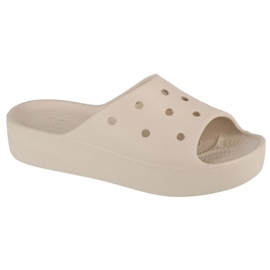 Chanclas Crocs Classic Platform Slide 208180-2Y2 beige