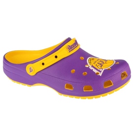 Chanclas Crocs Classic Nba La Lakers Clog 208650-75Y púrpura