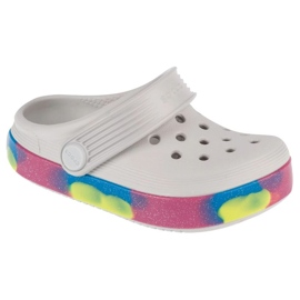 Chanclas Crocs Off Court Glitter Band Clog T 209717-1FS blanco
