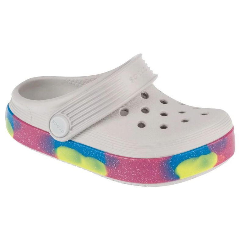 Chanclas Crocs Off Court Glitter Band Clog T 209717-1FS blanco